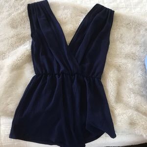 Navy blue romper